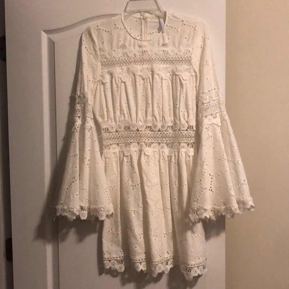 Beautiful Italian white lace dress